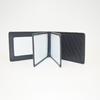 Black Crocodile Clutch Wallet Bifold Wallet Credit Card Holder for Women Men