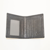Black Thick Crocodile Clutch Wallet with Inner Zipper Pocket