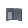Black Thick Crocodile Clutch Wallet with Inner Zipper Pocket