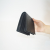 Black Thick Crocodile Clutch Wallet Credit Card Holder with Zipper Pocket Handbag