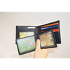 Men‘s Genuine Leather Wallet Black Bifold Crocodile Clutch Wallet