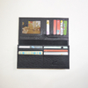 Mens Stylish Flip Fold Slim Design Wallet Black Bifold Ostrich Real Leather Wallet