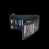 Black New Crocodile Wallets Bifold Multi Card Case Classic Purse with Zipper Pocket