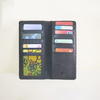 Men Long Bifold Leather Wallet Black New Crocodile Clutch Wallet Credit Card Holder