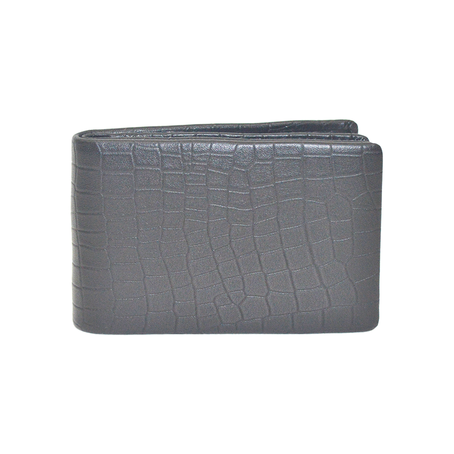 Black Crocodile Clutch Wallet Bifold Wallet Credit Card Holder for Women Men