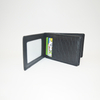 Black Crocodile Clutch Wallet Bifold Wallet Credit Card Holder for Women Men