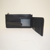 Black Ultra Soft Bifold Multi Card Case Holder Purse Wallet with Zipper Pocket