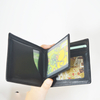Men Bifold Wallet Real Leather Slim Wallet with Removable Card Sleeve Handbag