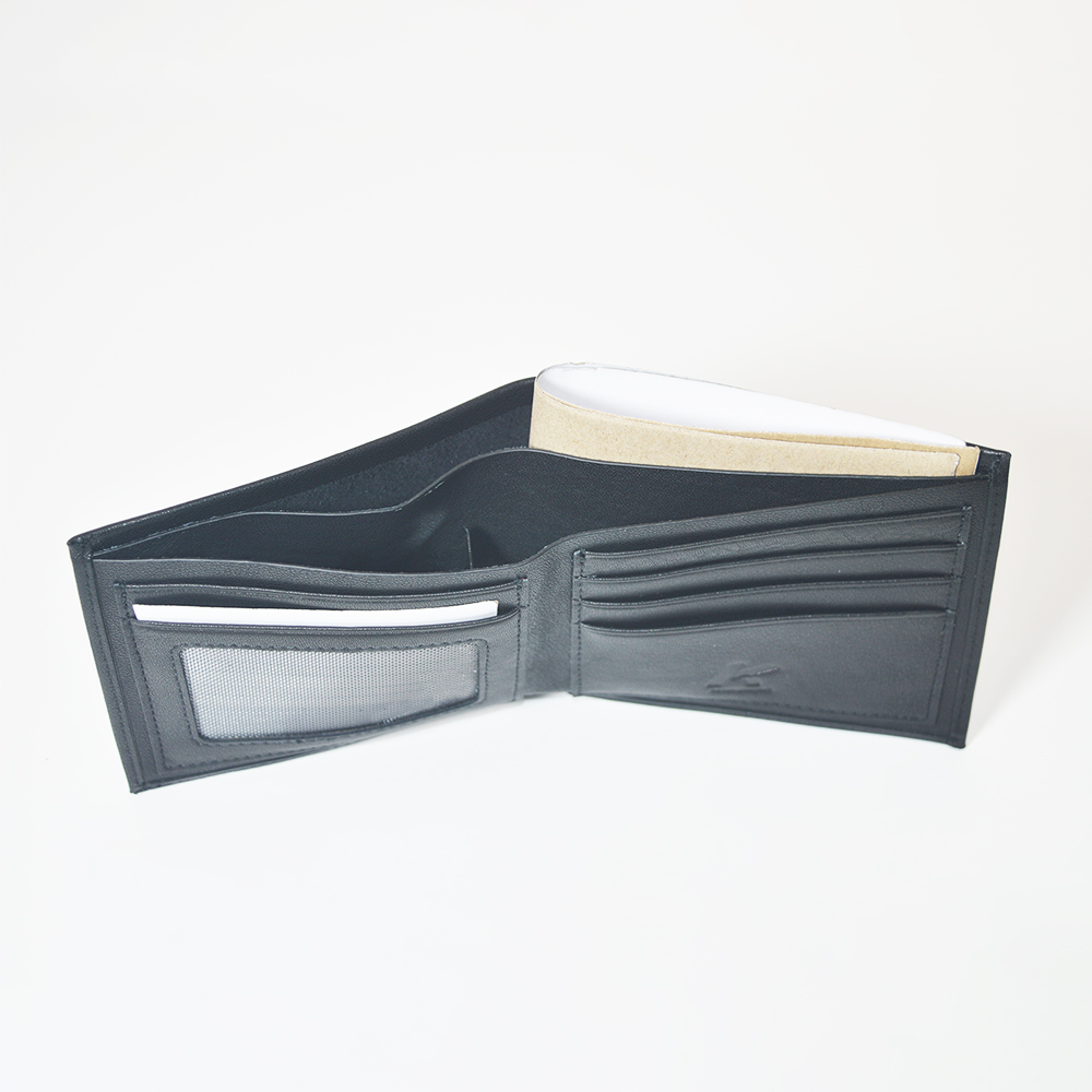 Men's Ultra Slim Profile Short Bifold Leather Wallet Purse Credit Card Holder