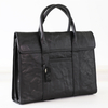 Simple Men's Leather Briefcase for Casual Life Vegetable Tanning Leather Laptop Briefcase Messenger Bag
