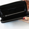 Genuine Leather Thickness Wristlet Long Wallet