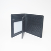 Short Bifold Leather Wallet Clutch Purse with ID Window in Gift Box