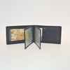 Women Men Genuine Leather Multi Card Case Purse with 14 Card Slots