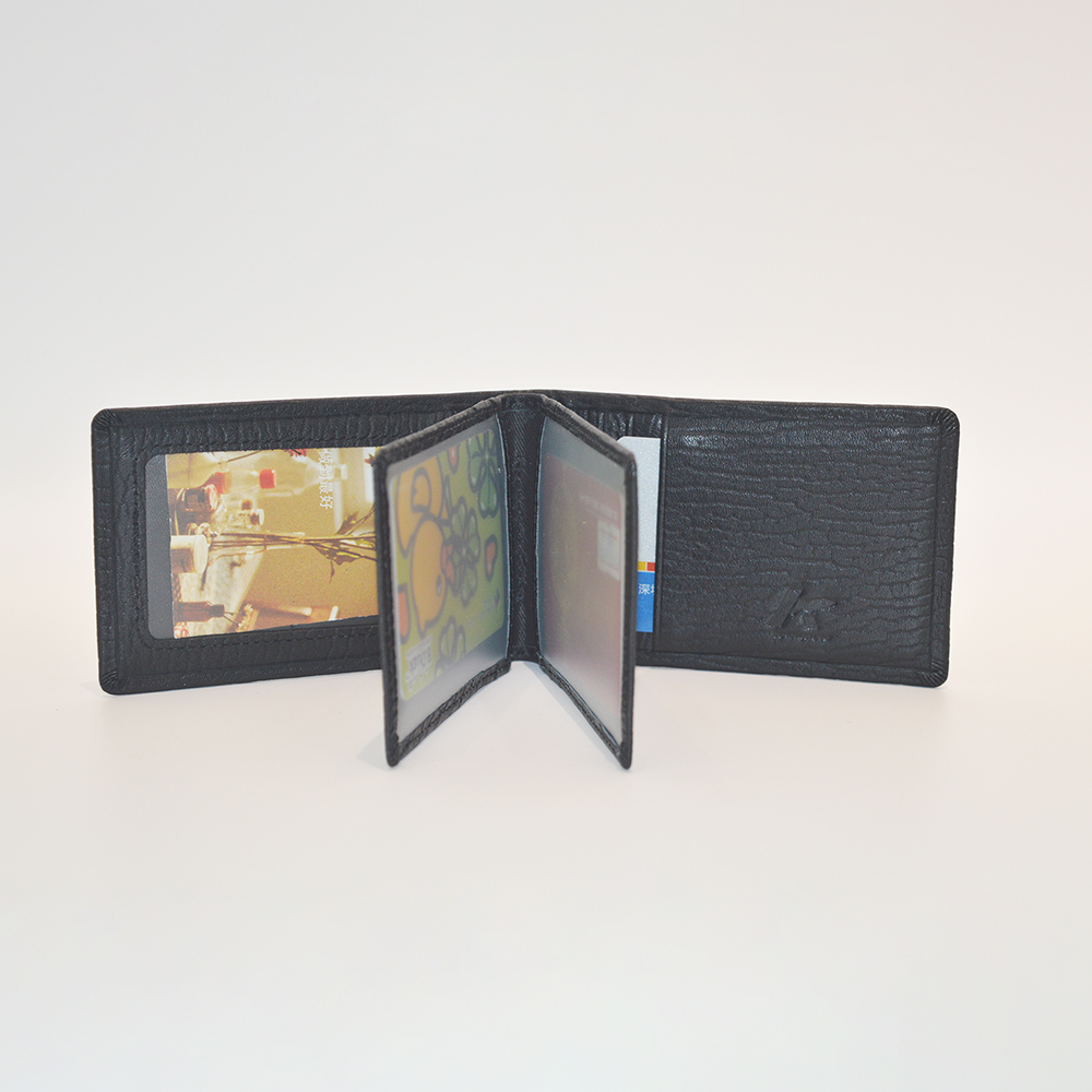 Women Men Genuine Leather Multi Card Case Purse with 14 Card Slots