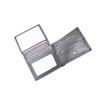 Brown Leather Wallet Slim Minimalist Bifold Wallet for Men Women Flip Up ID Window Credit Card Holder including Gift Box