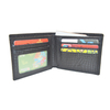 Black Crocodile Clutch Wallet Slim Minimalist Bifold Wallet with 4 Card Slots Cash Pockets