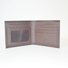 Brown Real Leather Wallet Bifold Multi Card Case Holder Purse with Gift Box