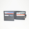 Women Men Black Thin Crocodile Clutch Trifold Wallet with 14 Credit Card Slot