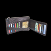 Brown New Crocodile Wallets Bifold Multi Card Case Purse with Zipper Pocket
