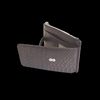 Brown New Crocodile Wallets Bifold Multi Card Case Purse with Zipper Pocket