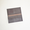 Mens Ultra Slim & Soft Stylish Flip Wallet Bifold Brown Ostrich Leather Wallet