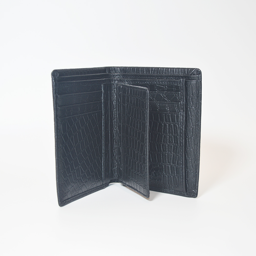 Short Bifold Leather Wallet Multi-Card Holder Purse with ID Windows