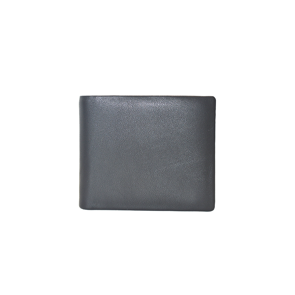 Men Bifold Wallet Real Leather Slim Wallet with Removable Card Sleeve Handbag