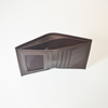 Men Slim Wallet Minimalist Bifold Design Brown Leather Wallet in Gift Box