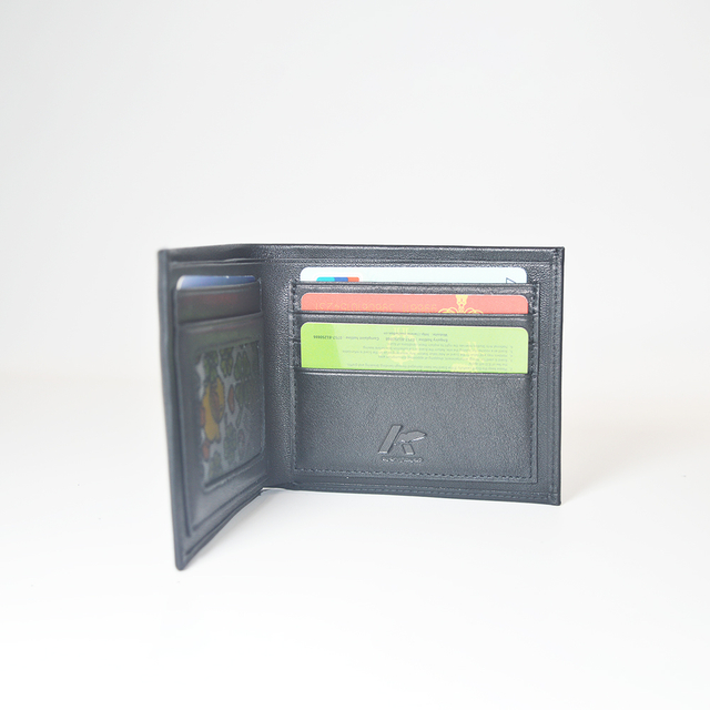 Men's Ultra Slim Profile Short Bifold Leather Wallet Purse Credit Card Holder