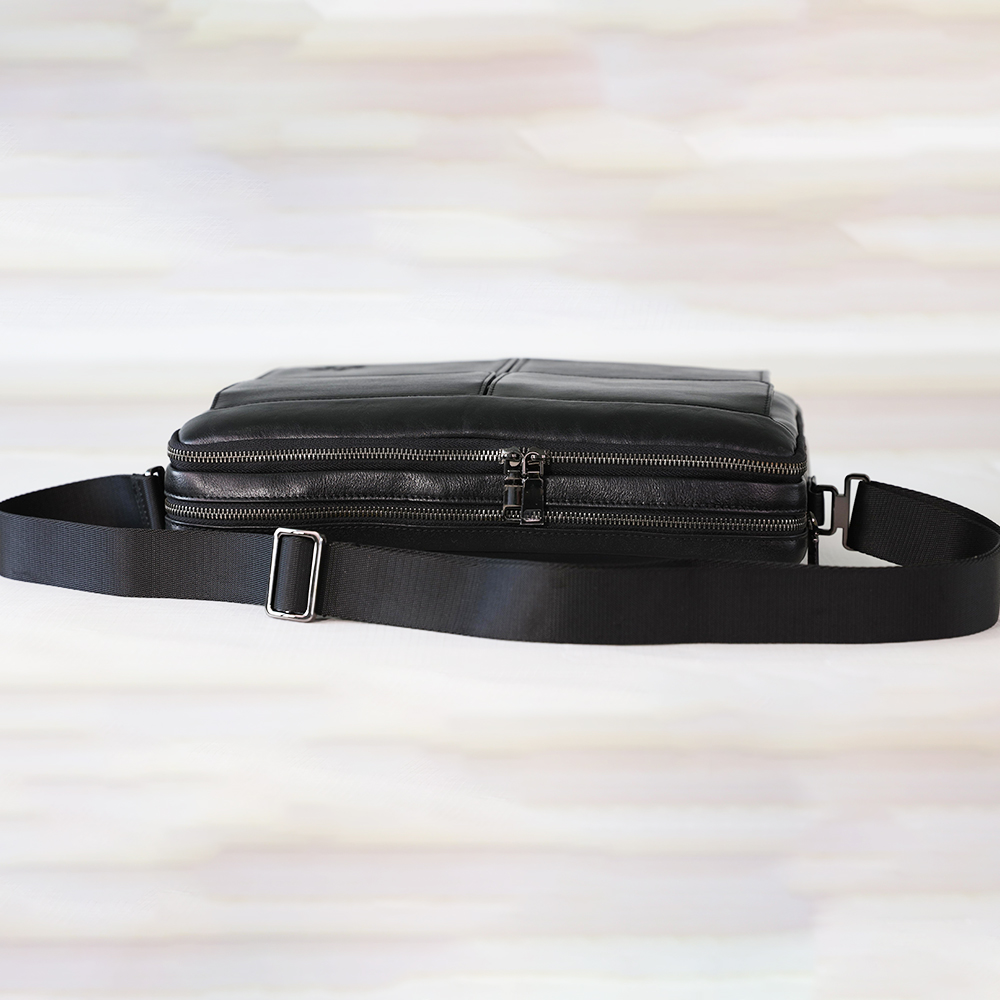 Vintage Leather Briefcase for Men Laptop Computer Case Business Travel Work Messenger CrossBody Shoulder Bags