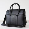 Large Full Grain Cow Leather Briefcase For Men Business Travel Case Messenger Bag