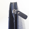 Wristlet Wallet Black Crocodile Leather Clutch Purses for Men Women