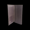 Mens Ultra Slim & Soft Stylish Flip Wallet Bifold Brown Ostrich Leather Wallet