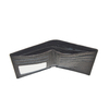 Black Crocodile Clutch Wallet Slim Minimalist Bifold Wallet with 4 Card Slots Cash Pockets