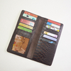 Men Leather Wallet Brown New Crocodile Clutch Wallet Credit Card Holder