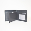 Men Bifold Wallet Real Leather Slim Wallet with Removable Card Sleeve Handbag