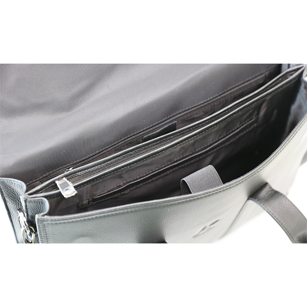 Large Full Grain Cow Leather Briefcase For Men Business Travel Case Messenger Bag
