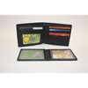 Men‘s Genuine Leather Wallet Black Bifold Crocodile Clutch Wallet