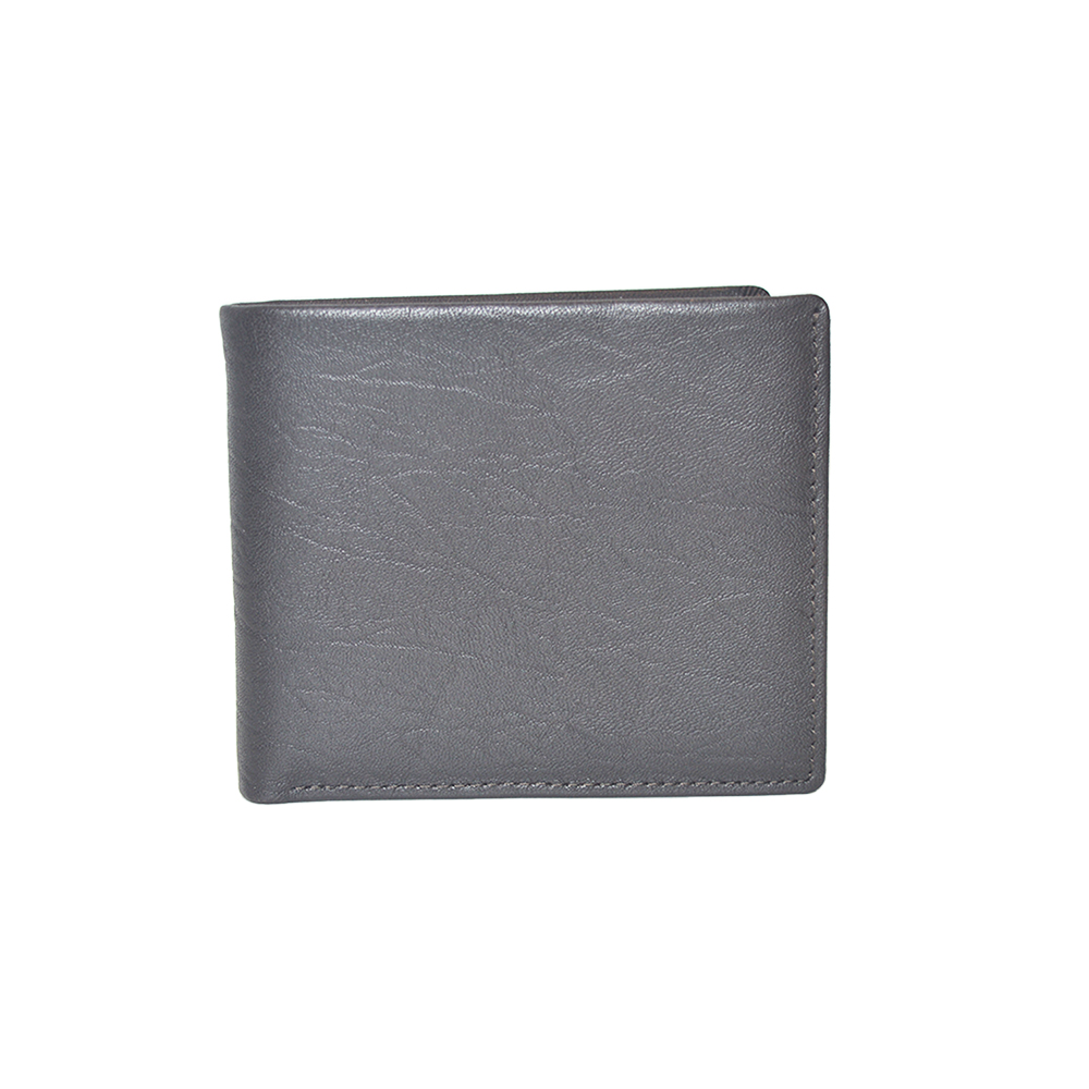 Brown Leather Wallet Slim Minimalist Bifold Wallet for Men Women Flip Up ID Window Credit Card Holder including Gift Box