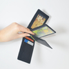 Women Men Genuine Leather Multi Card Case Purse with 14 Card Slots