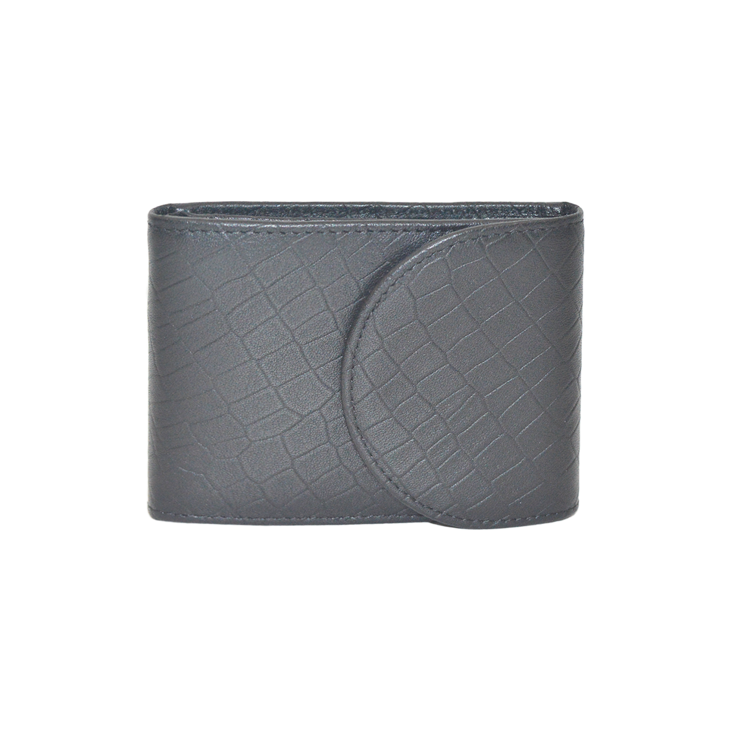 Multi-Card Small Bifold Wallet Black Crocodile Credit Card Holder Clutch Wallet