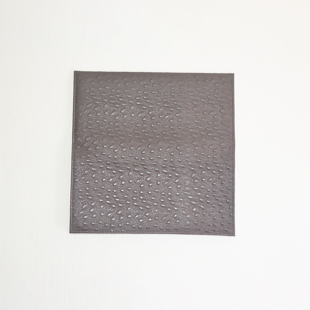 Mens Ultra Slim & Soft Stylish Flip Wallet Bifold Brown Ostrich Leather Wallet