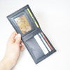 Men Women Slim Minimalist Wallet Soft Bifold Small Wallet Purse