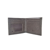 Brown Ostrich Leather Wallet Thin Minimalist Bifold Design Small Wallet Purse