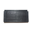 Unisex Genuine Leather Simple Wallet Black Bifold Long Wallet