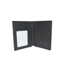 Black Small Crocodile Clutch Wallet Slim Bifold Wallet Minimalist with 4 Card Slots Cash Pockets