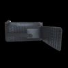 Black New Crocodile Wallets Bifold Multi Card Case Classic Purse with Zipper Pocket