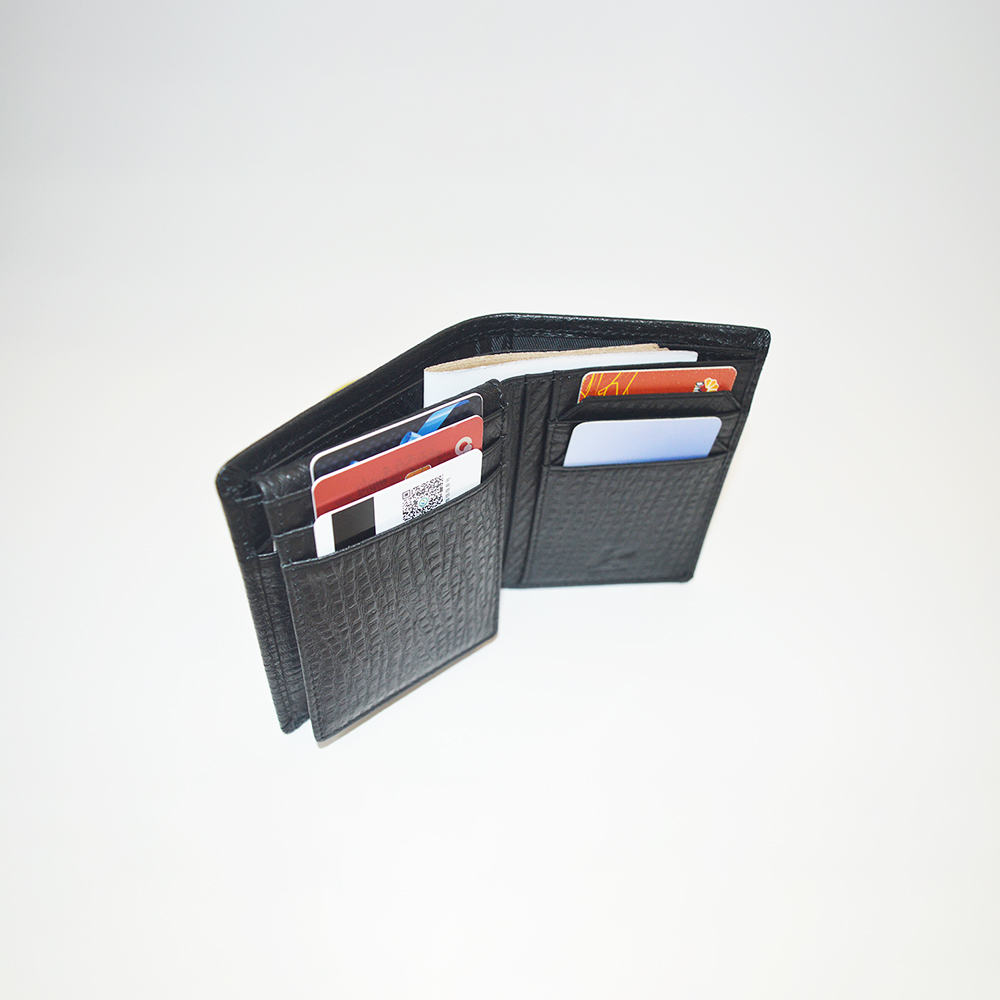 Flip Fold Slim Design Wallet Credit Card Holder with ID Window in Gift Box