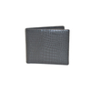Black Crocodile Clutch Wallet Slim Minimalist Bifold Wallet with 4 Card Slots Cash Pockets