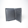 Genuine Leather Bifold Black Wallets for Men with Removable Card Sleeve